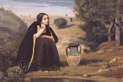 Jean Baptiste Camille  Corot Rebecca au puits (mk11) Spain oil painting artist